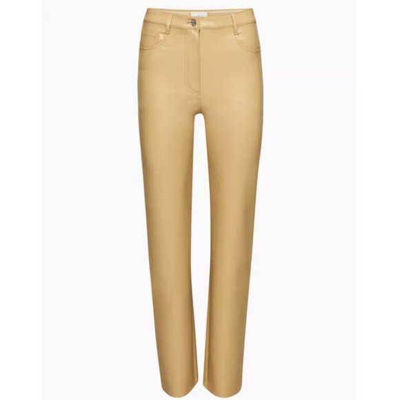Aritzia Babaton Wilfred High-waisted Vegan Leather Pants - Picture 1 of 6